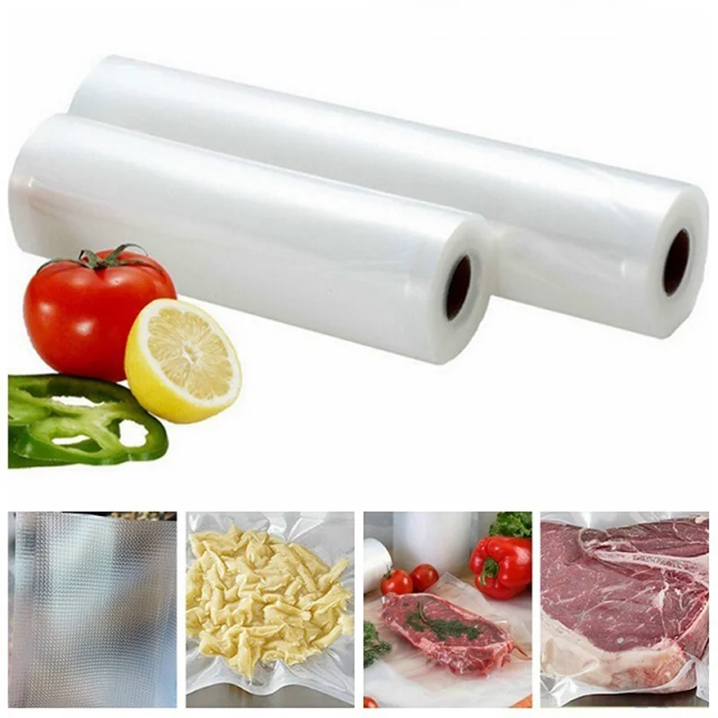 500cm/Roll Vacuum Sealer Bag Food Vacuum Bags for Sous Vide Storage Packaging Bag for Vacuum Sealer Meat Fruits Kitchen Storage