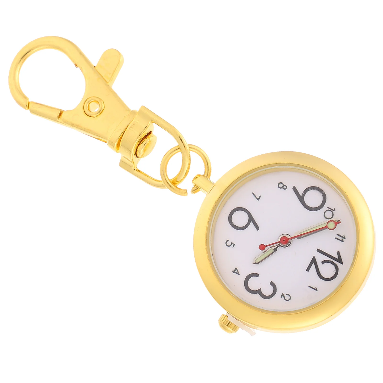 

Hanging Nurse Watch Alloy Pocket Timepiece with Keychain Clip on Design for Medical Professionals Doctor Nurse Gift Idea