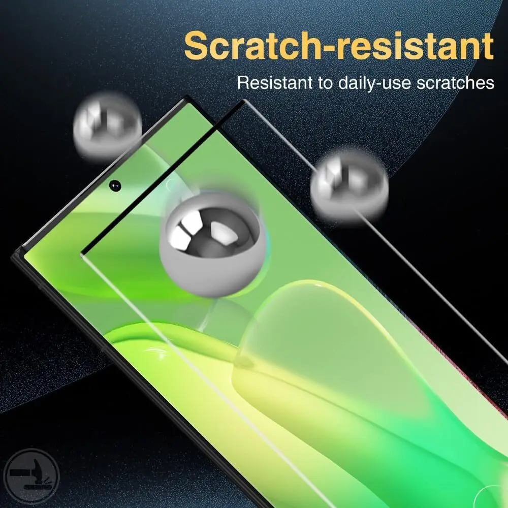 3Pcs Tempered For Samsung Galaxy 20 Ultra Note 10 +Plus Curved Ultrasonic Fingerprint Screen Protector Glass Film