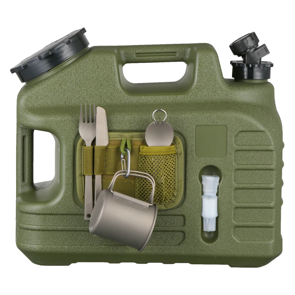 13L خزان المياه المحمولة مانعة للتسرب دلو مياه الشرب سعة كبيرة موزع المياه الناقل للتخييم سيارة السيارة