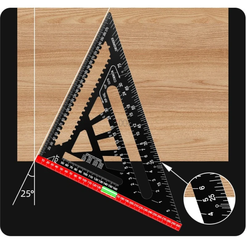 

Многофункциональные измерительные инструменты для деревообработки: угломеры из алюминиевого сплава, маркерные угловые линейки 7/12 дюймов (метрические и дюймовые)