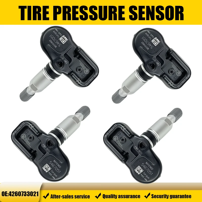 1/4PCS Reifendrucksensor für Toyota Lexus Scion Carmy Corolla Highlander Ersatz für 42607-33021 42607-33011 PMV-107J