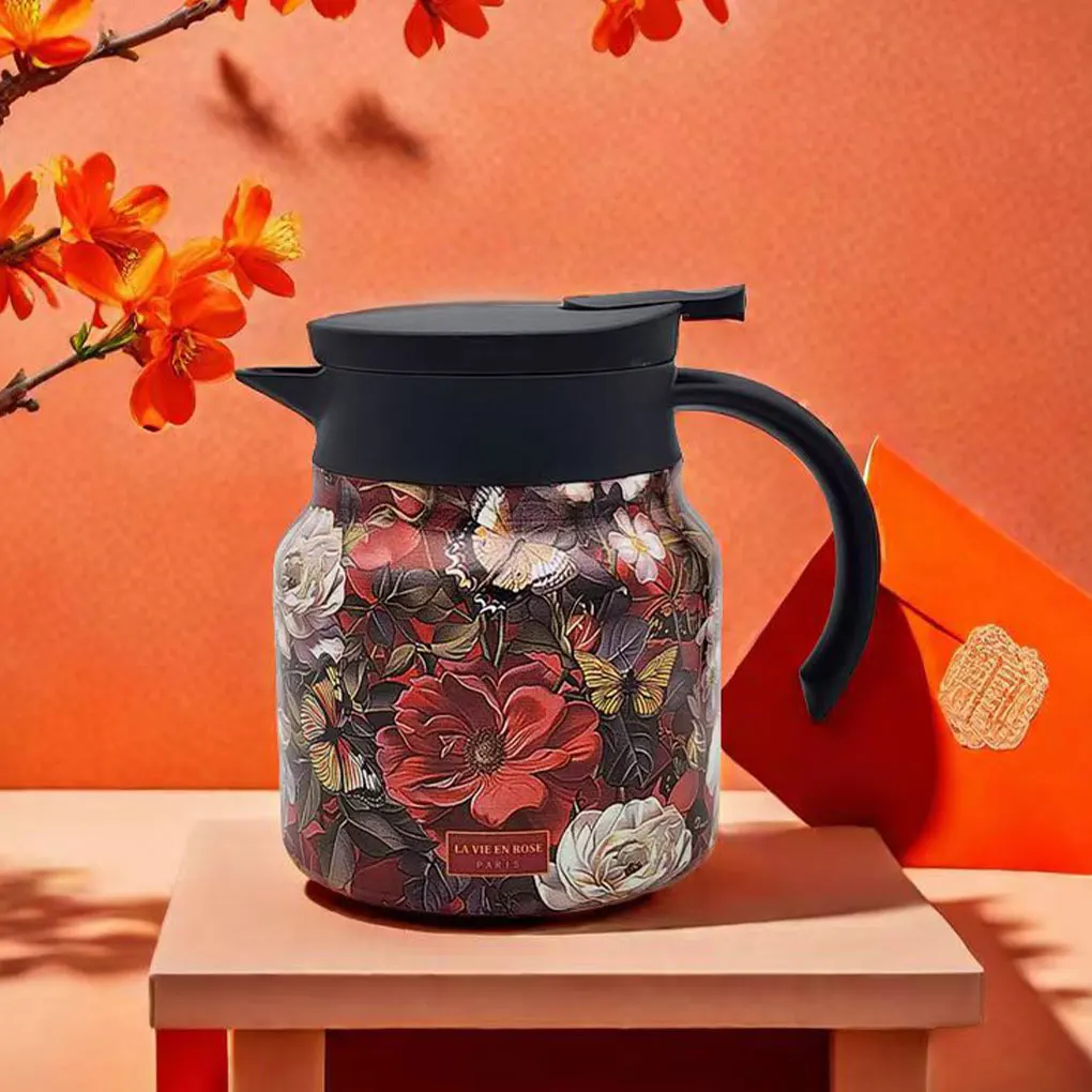 Tea Brewing Insulated Teapot Elegant Stainless Steel Stew Pot With Filter And Maintain Warmth