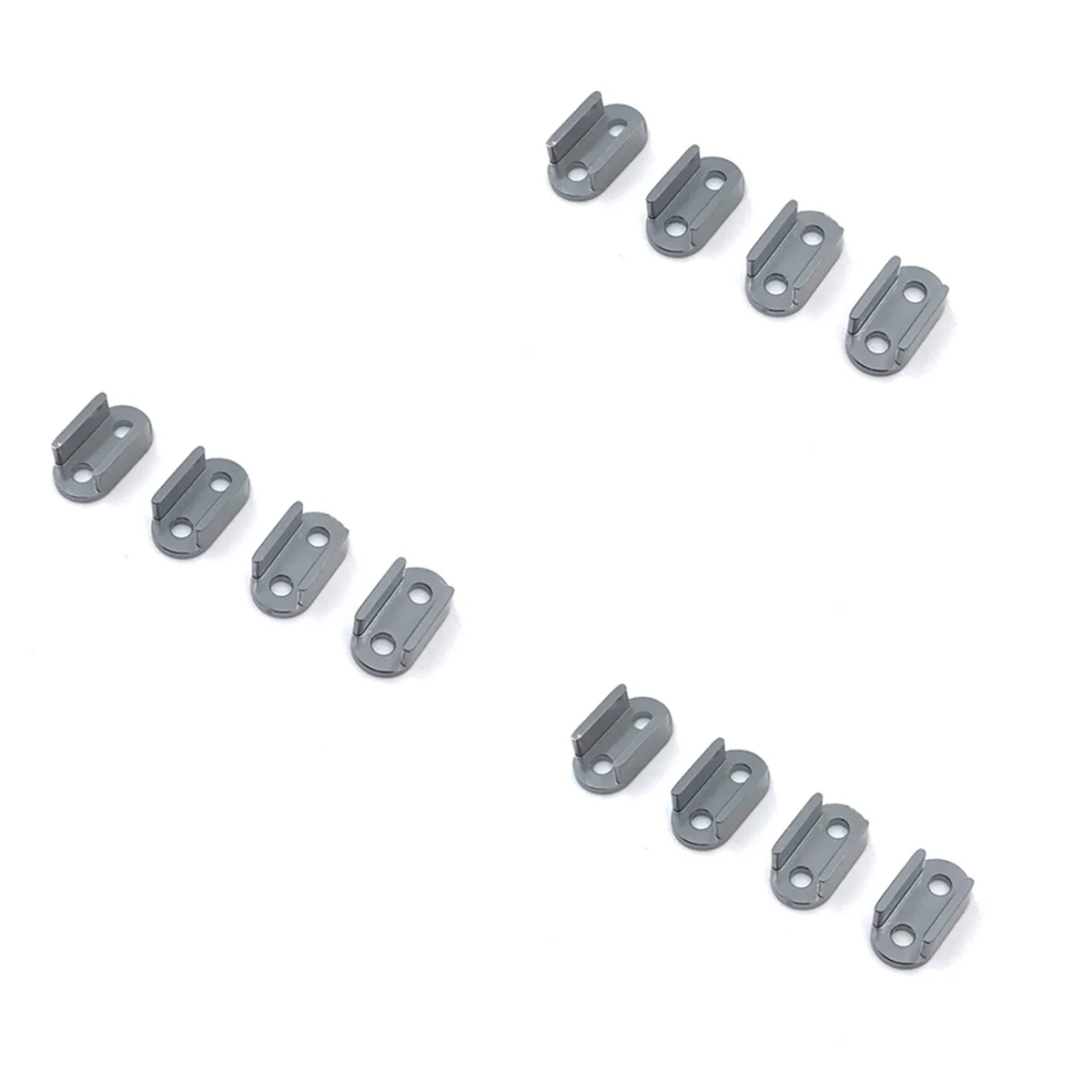 YSUN-12X For WPL D12 B14 B24 B16 B36 RC Truck Car Shock Absorber Leaf Springs Fixed Seat Mounting Bracket,Titanium