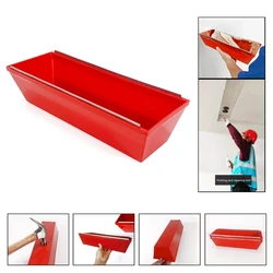 Plastic Mud Pans Sturdy Ergonomic Nonslip Drywall Mud Pans Plastering Plasterers with Stainless Steel Scraping Bar 37JD