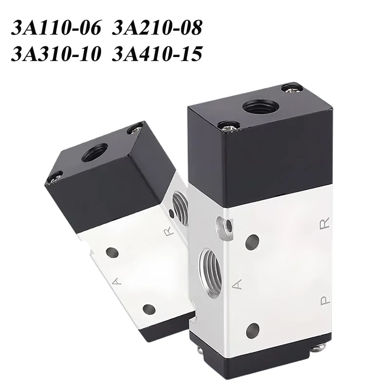 3A110-06 3A210-08 Pneumatic Control Valve 2-position 3-way Normally Closed Normally Open 3A310-10 3A410-15 1/8