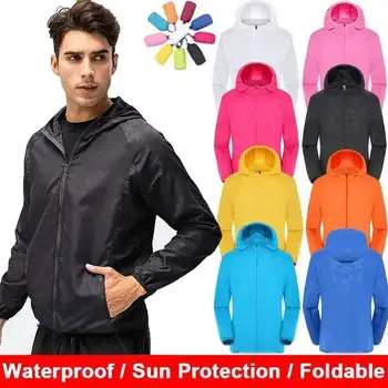 Fishing Rain Wind Breaker Coat For Men Women Waterproof Jacket Hiking Climbing Clothes Sun Protection Quick Dry Rain Coat 2
