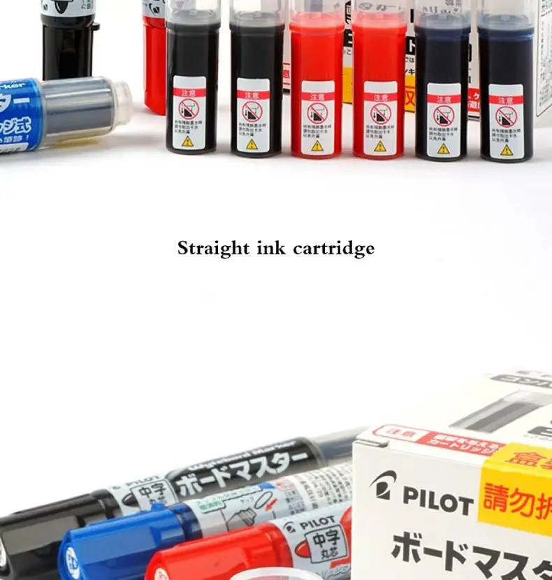 1/2 Stück Pilot V Board Master Dry Erase Marker Nachfülltasche, japanisches WBMA Eco Ink Filled Briefpapier für Talk Meeting Lehrtank – Detail 2