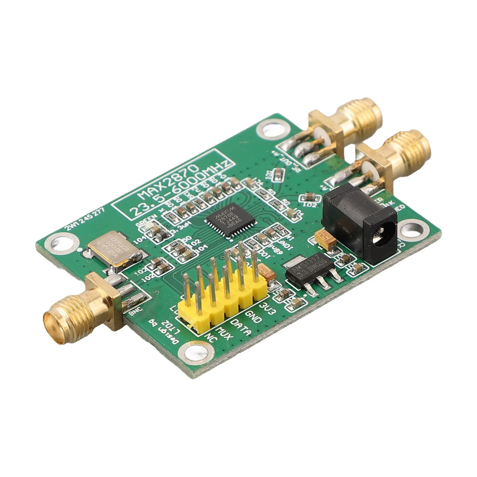 MAX2870 23.5-6000MHz RF Signal Source Signal Generator Module PLL VCO W/ 3.3V Pin Header Power Supply Three-wire Control