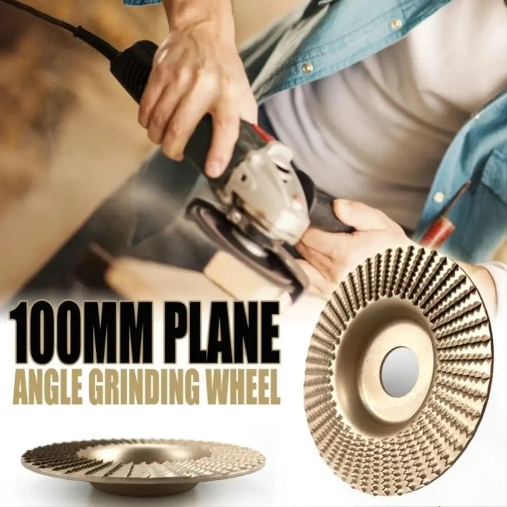 

100mm Diameter Woodworking Grinding Wheel Plane Thorn Plate Arc Shape Wood Carving Disc Rotary Abrasives Wood Polishing Piece