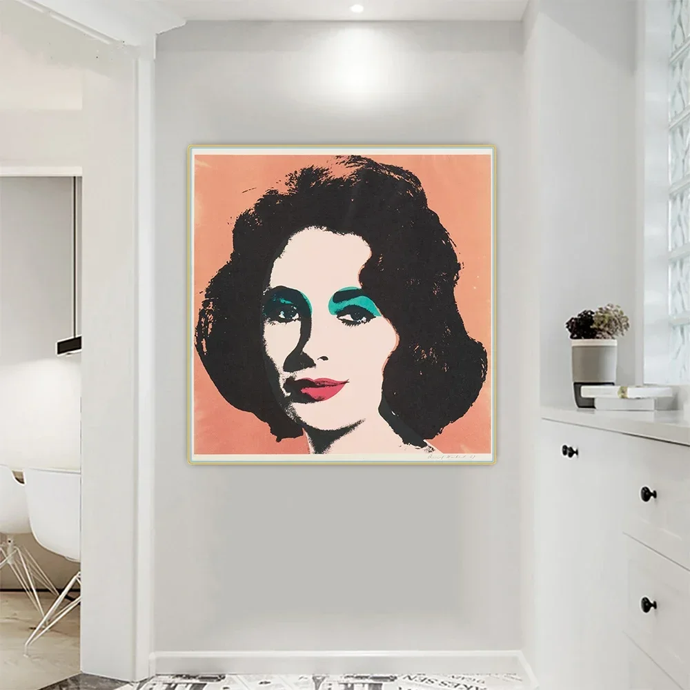 

Andy Warhol " Elizabeth Taylor " Pop Art Canvas Oil Painting Art Poster Decorative Print Picture Wall Decor Home Decoration