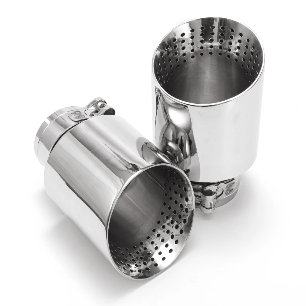 1pcs Exhaust Nozzle 304 Stainless Steel Large Diameter 89mm 101mm 114mm Open Car Muffler System Car Muffler Trim view 5