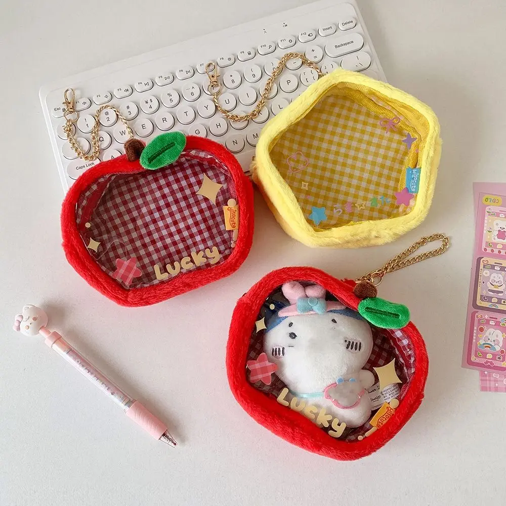 

with Keychain Doll Storage Bag Outgoing Transparent Doll Display Bag PVC Dustproof Pendant Doll Storage Pouch Travel