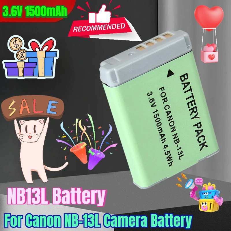 

3.6V 1500mAh NB13L Battery Suitable for Canon NB-13L Camera Battery