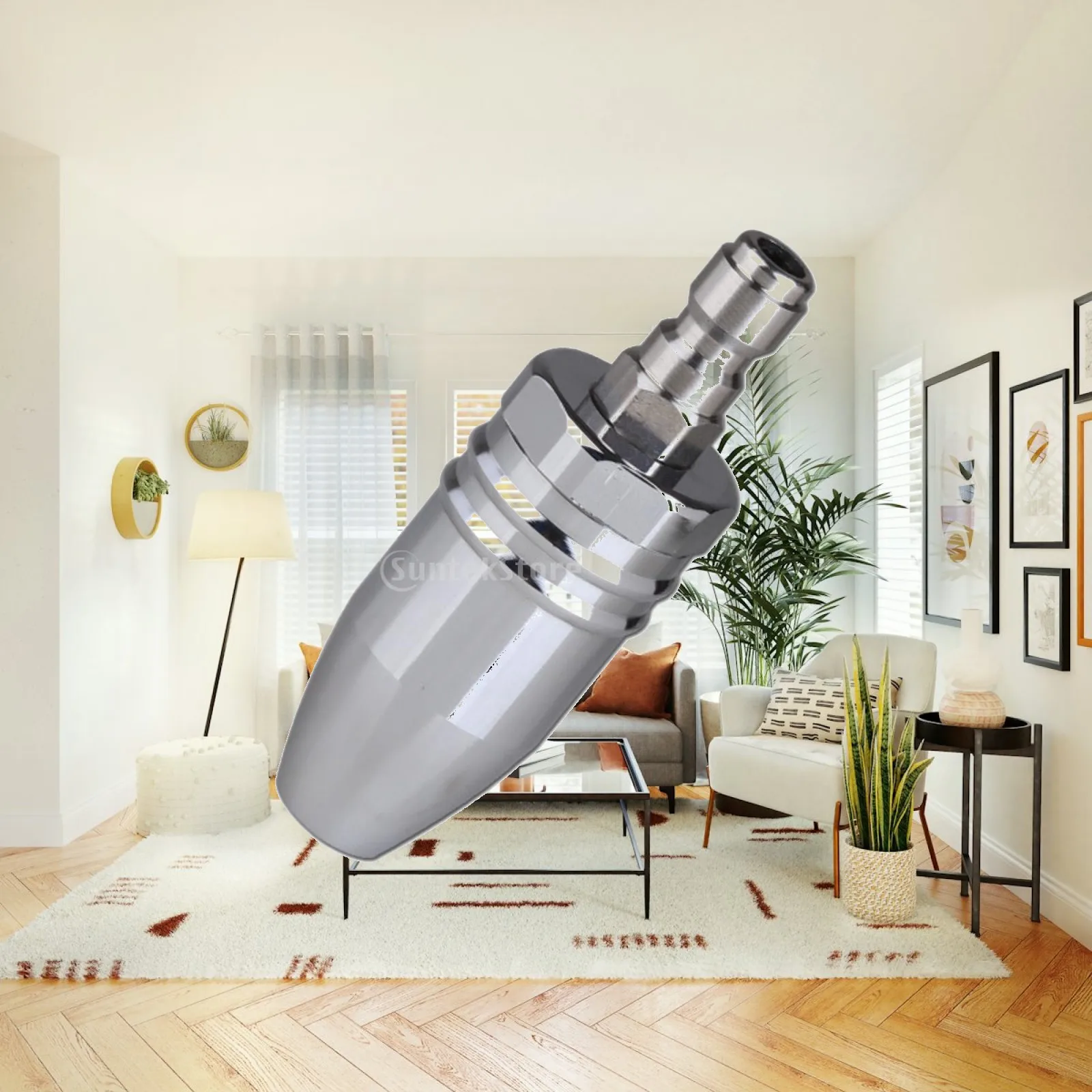 Rotating Pressure Washer Nozzle Heavy Duty Brass Pressure Washer Nozzle with Ceramic Hard-Wearing Resistant for Outdoor Surface