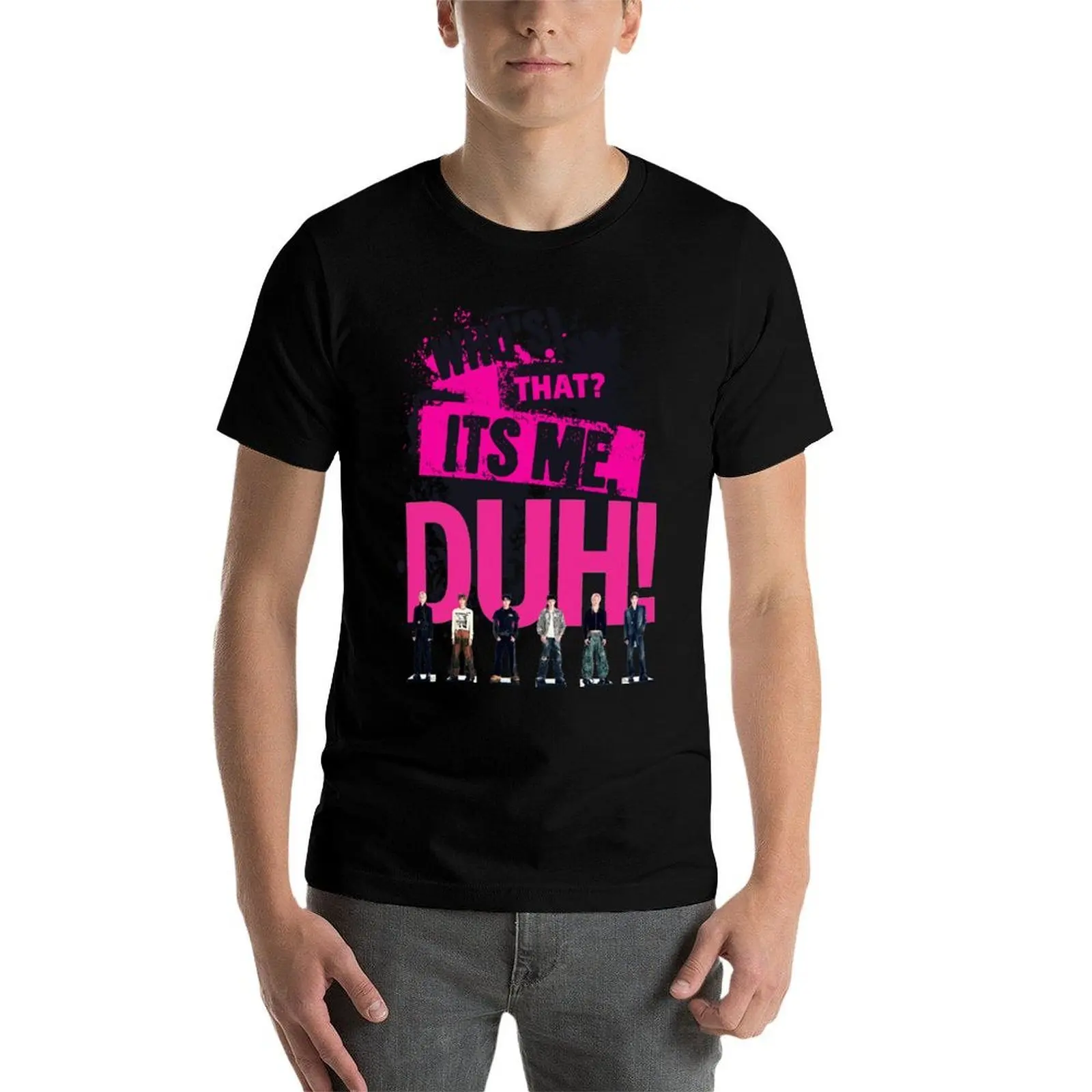 

Who's that Its Me, DUH! - P1Harmony T-Shirt man t shirts for men t shirt men 100% cotton luxury brand T-Shirt