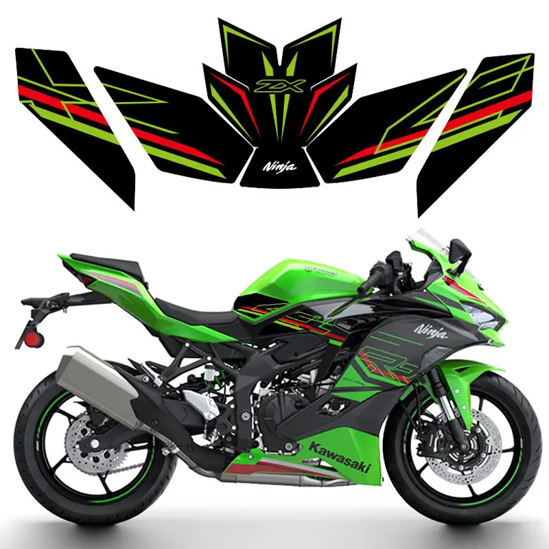 

Применимо Kawasaki ZX4R противоизносная и противоскользящая наклейка на топливный бак 4RR наклейка из рыбьей кости защитная наклейка украшение