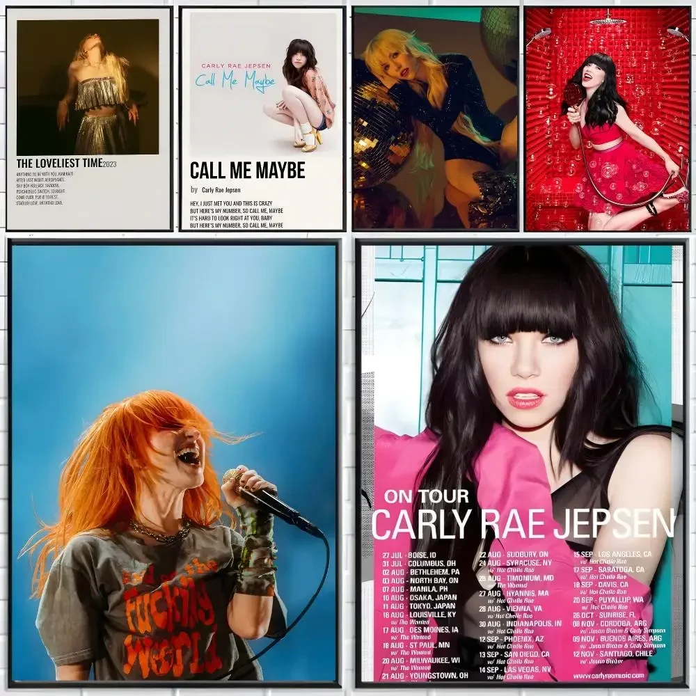 Singer Pop Carly Rae Jepsen Poster Distinct Home Decor Concepts Chic Indoor Art Pieces