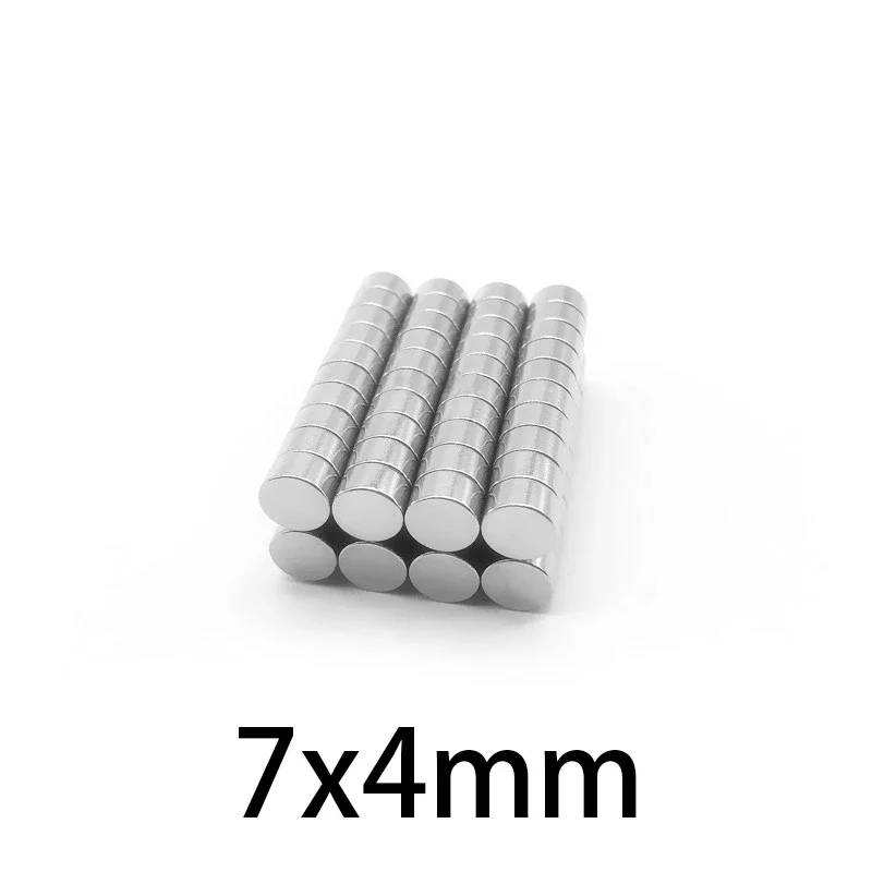 7x4mm Powerful Magnets Strong Disc Magnets for Fridge, DIY, Building, Scientific, Craft, Education 7*4  7x4