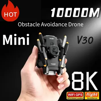 4DRC V30 미니 드론 5G 8K HD 듀얼 카메라 GPS FPV 드론, 전문 5 면 장애물 회피 헬리콥터 드론, RC 10000M, 신제품 