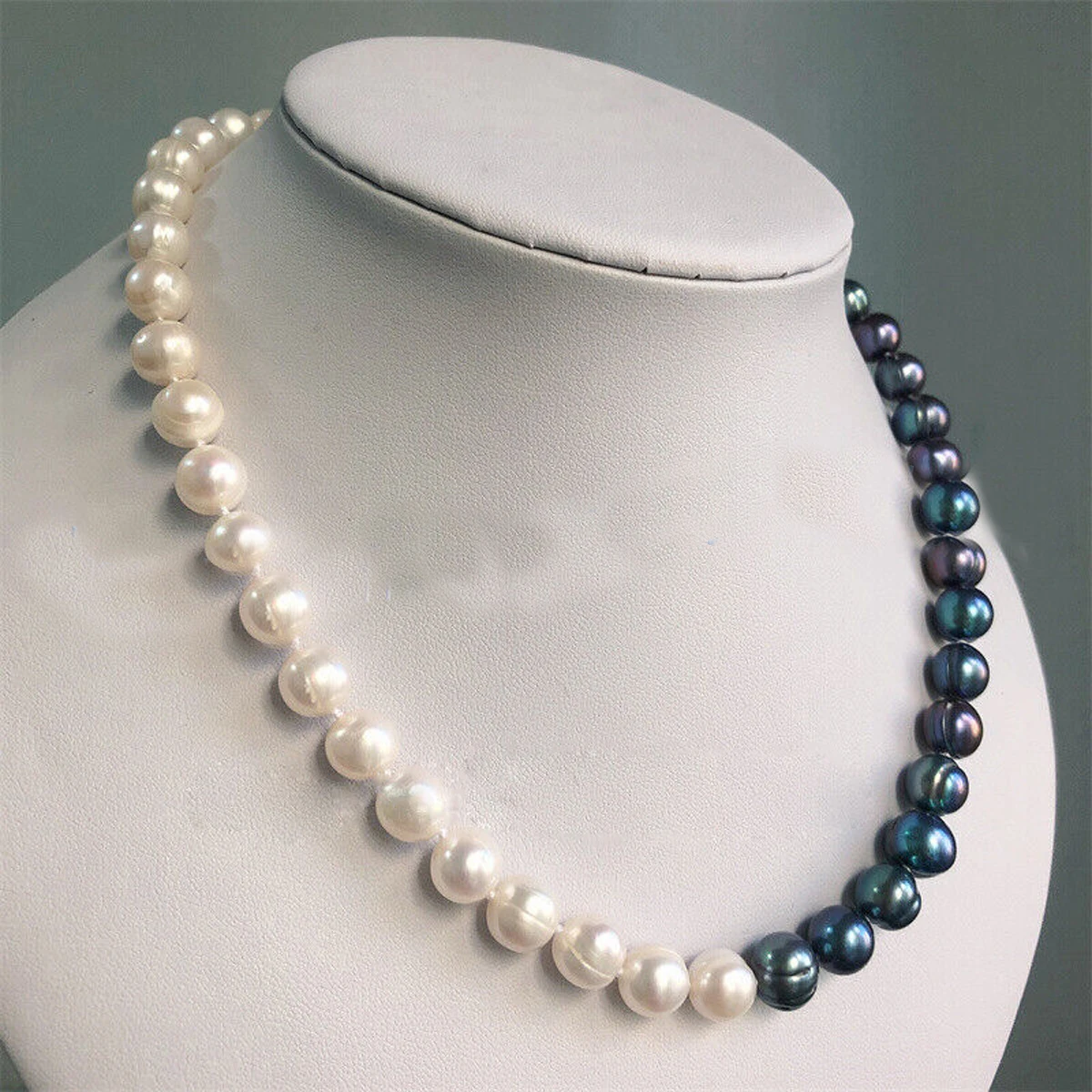 10-11mm Authentic Tahitian Peacock Black Baroque Pearl Necklace 16in 18in 20in 22in 24in 26in 28in 30in 32in