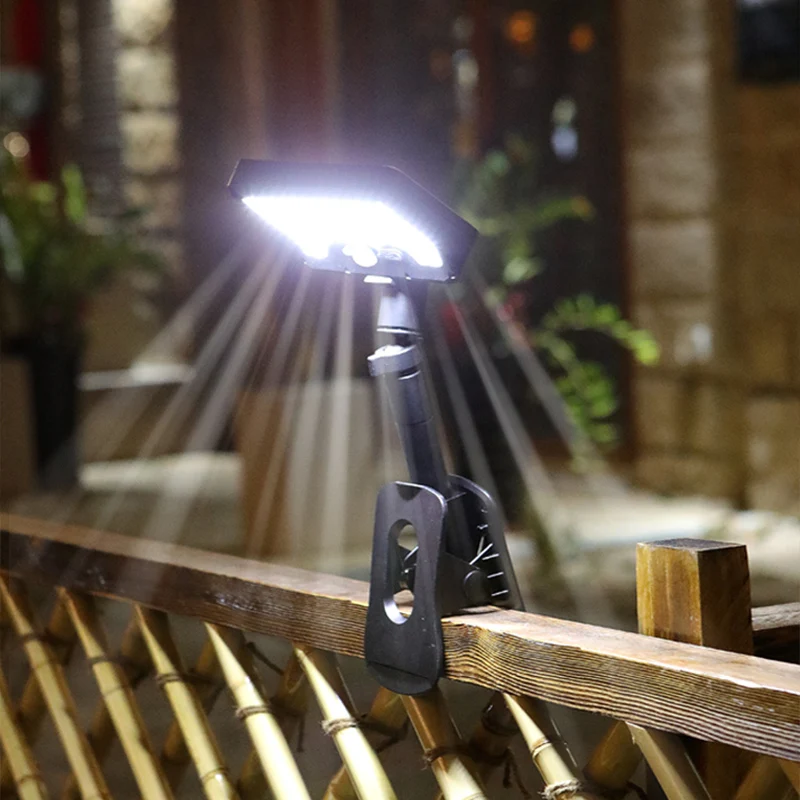 92 LED Solar Clip-on Motion Sensor Lights, LED Street Light, IP65 Waterproof Wall Lamp, for Camping Garden Yard Tent Patio Outdo image 4