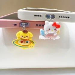 MINISO 3D Sanrio Wtyczka przeciwpyłowa do iPhone Samsung Xiaomi Huawei Typ C Android Ochraniacze portu ładowania Żywiczne zatyczki przeciwpyłowe