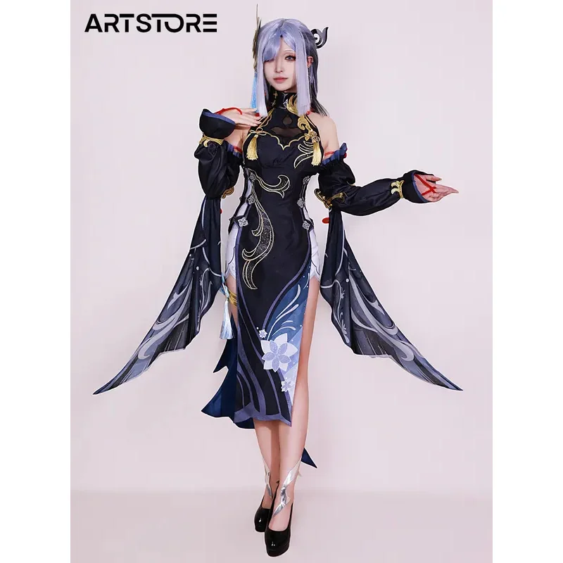 2025 yiyi Game Genshin Impact Shenhe Cosplay Kostüm Rollenspiel Comic Con Kleid Hallowmas Party Perücke Anime Prop