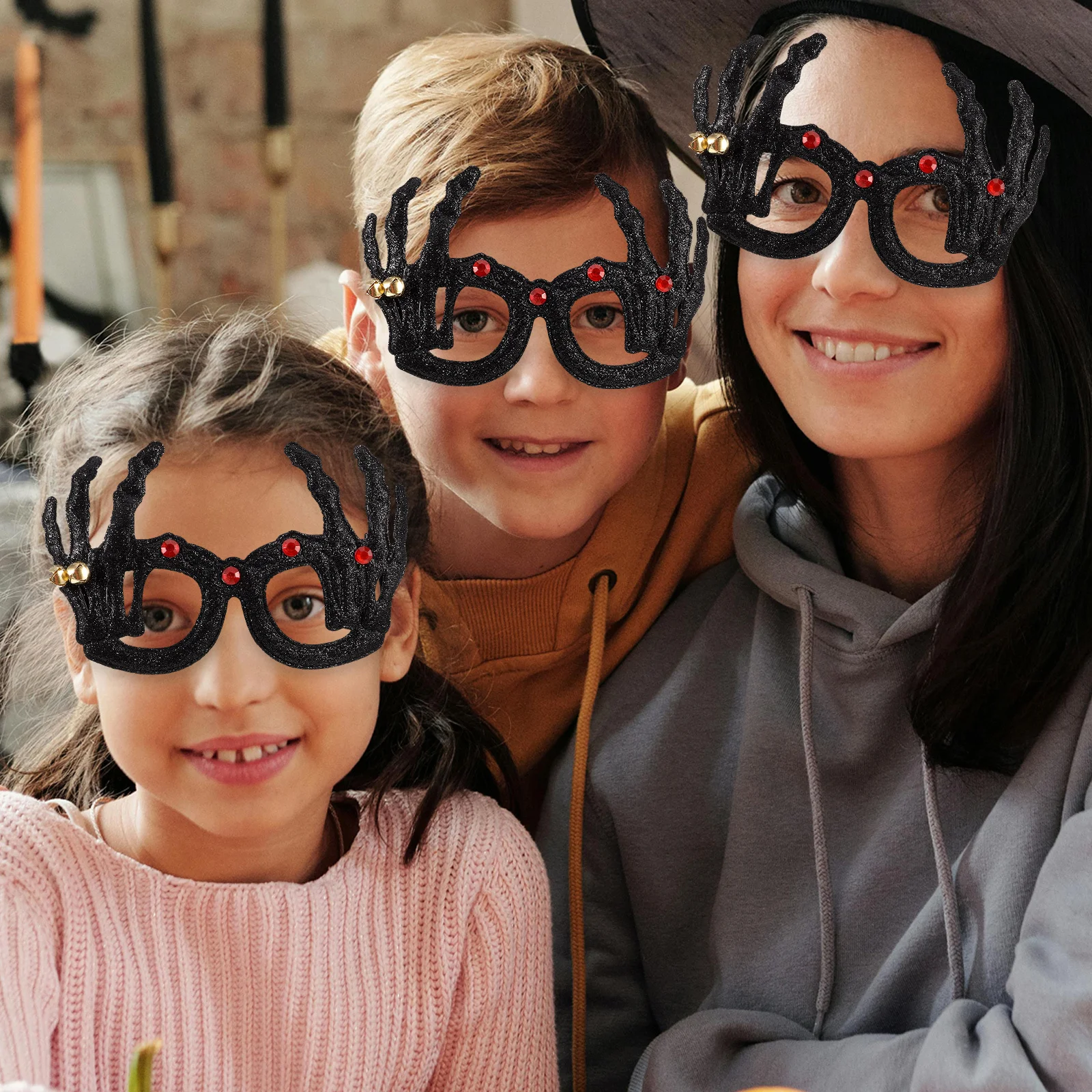 

Halloween Glasses Spider Shape Eyewear Party Favor Halloween Costume Photo Props Funny Eyeglasses Glasses for Oktoberfest