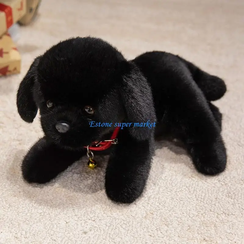 090B Labrador Stuffed Animal Realistic Puppy Toy 33cm Height Life Like Plush Doll