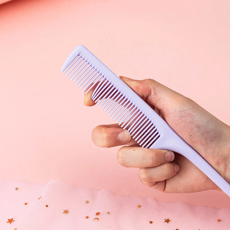 200pcs Plastic Not Easy To Break Pick Hair Distribution Comb Tip Tail Spot Wholesale Large Color Hair Comb Makeup Tools