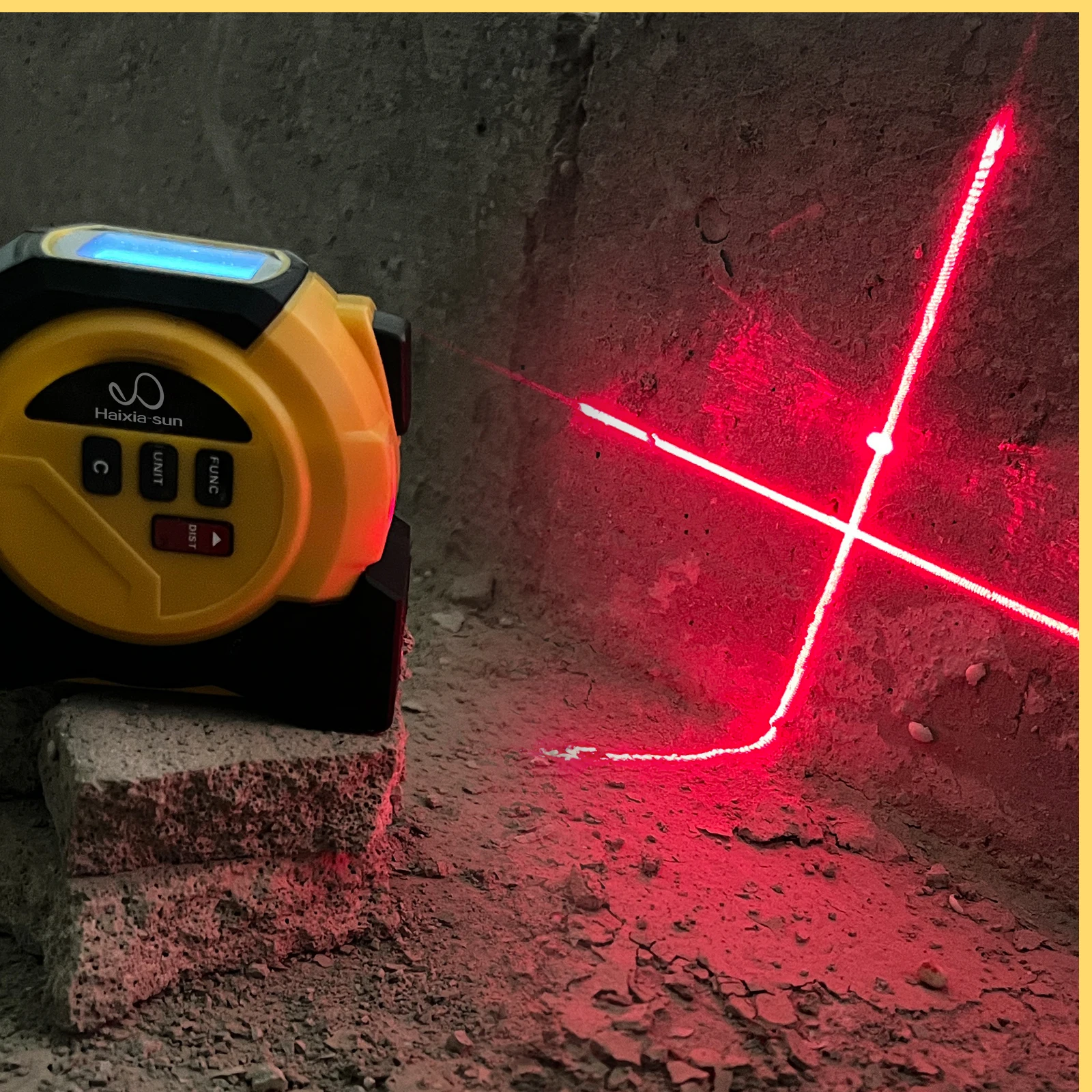 HAIZHIHUI 3-in-1 laser tape measure with tape and laser for accurate measurement and easy tocarrytape measure laser Rangefinder