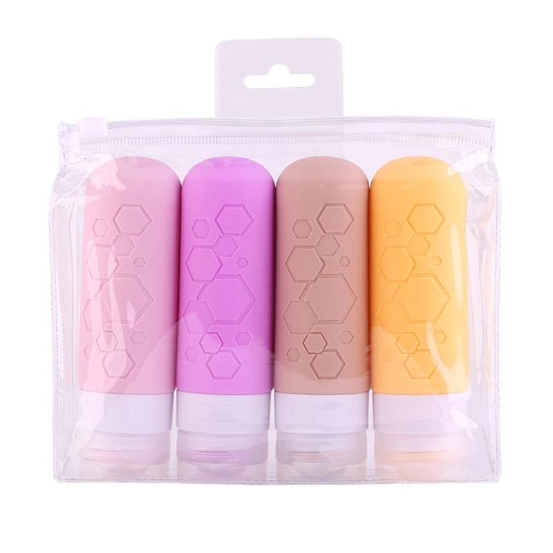 Silikonowa butelka podróżna wielokrotnego napełniania Pojemnik na kosmetyki rozmiarze podróżnym