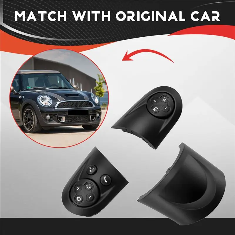 Multifunction Steering Wheel Switch Button Trim Cap Car For MINI Cooper R55 R56 R57 R58 R59 R60 R61