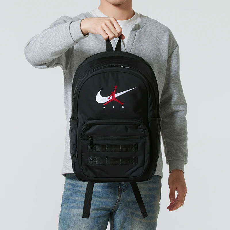 Jordan 21L Outdoor Sports and Leisure Simple Portable Large-Capacity Backpack Medium Size Unisex Couple Style Jd2613004Ad-002