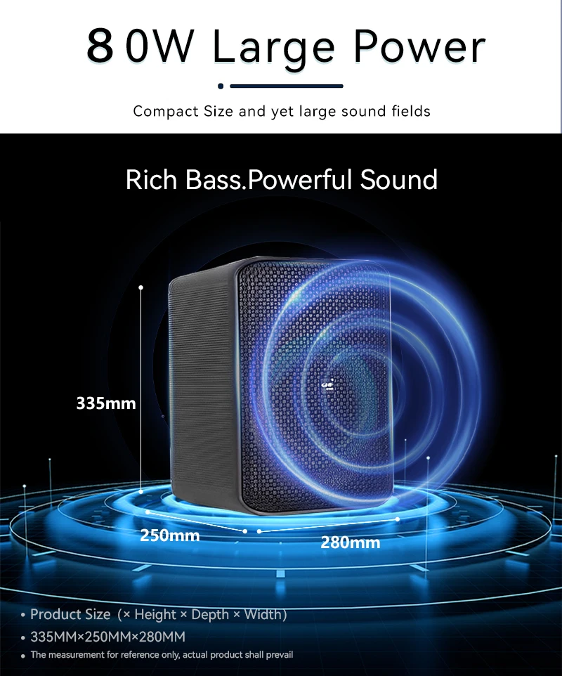 GRF POP3 مكبر صوت بخاصية البلوتوث قابل للنقل تشغيل الصوت صندوق تشغيل الموسيقى TWS Technology Dual EQ OTG مكبر صوت تسجيل رقمي