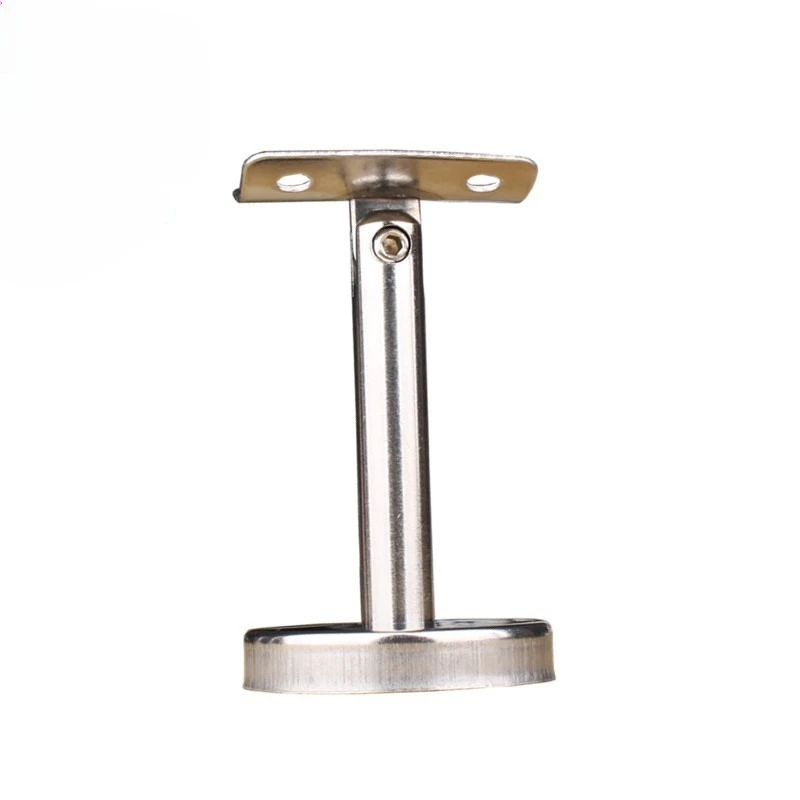 3 Pcs Adjustable Column Bracket For Handrail, 304 Stainless Steel Wall Mount Stair Support, Silver 60mm 80mm