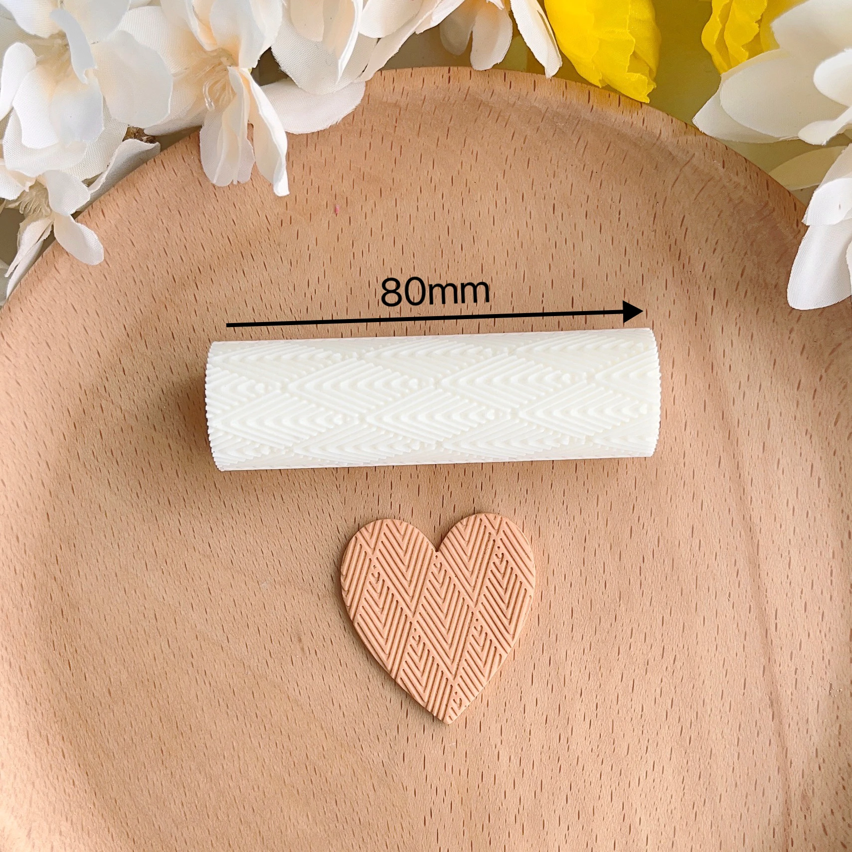 Soft Pottery Earring Polymer Clay Cutter Roller Texture Polymer Clay Seamless Polymer Clay Texture Roller claycutters