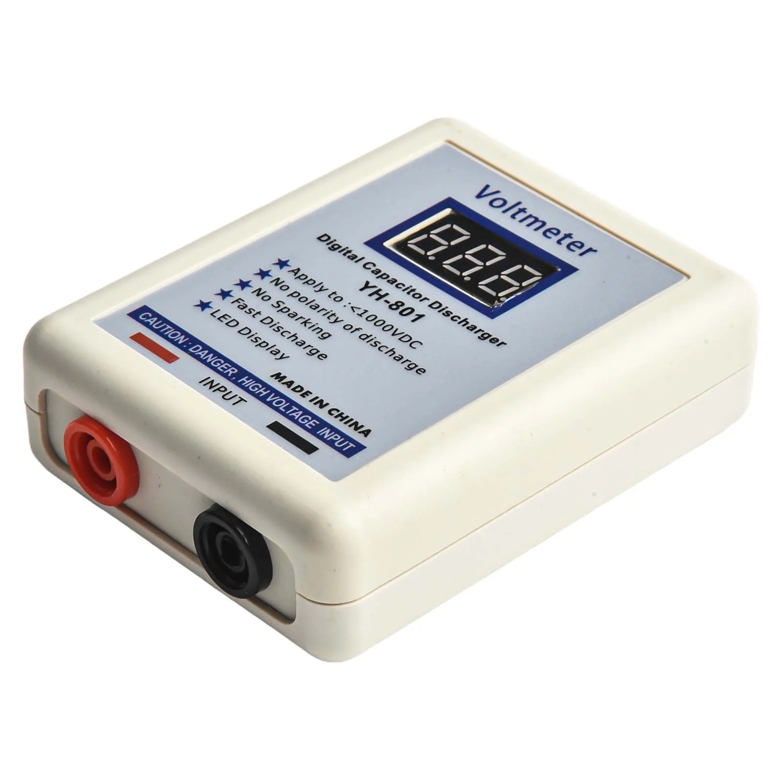 1set Capacitor Discharge Pen DC 800V Digital Display Capacitor Fast Discharger High Voltage Discharge Tool With DC Voltmeter