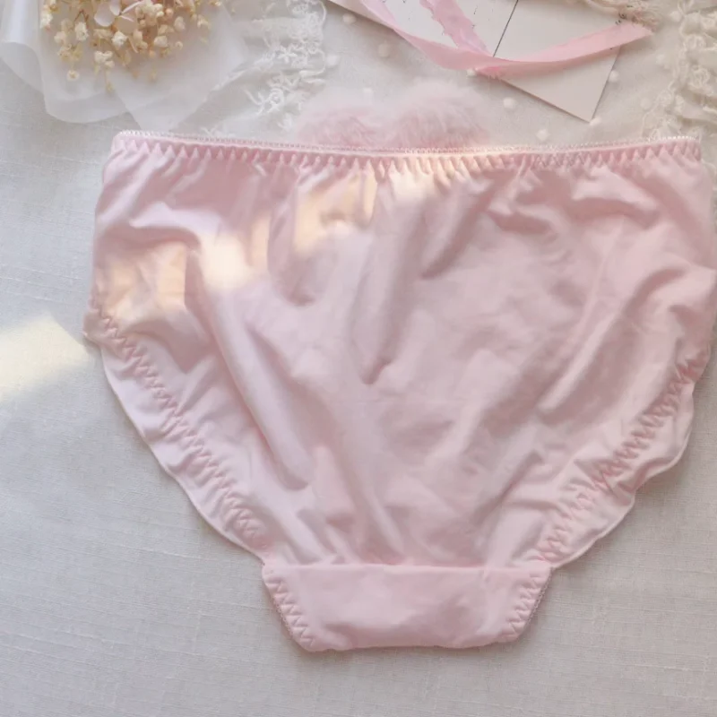 Femmes Sweety fourrure lapin sous-vêtements volants élasticité respirant princesse Style culotte Sexy Sissy Cosplay érotique fête Costume