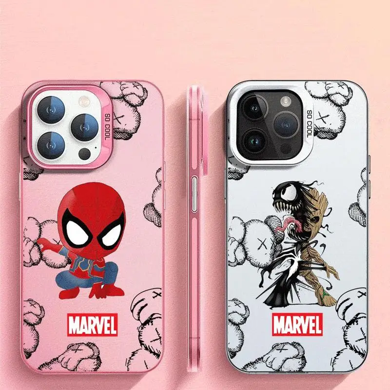 Spiderman Cool Case For Apple iPhone 15 11 13 14 Pro Max 12 Silicone 15 Plus 11Pro high-level Matte Soft Phone Cover