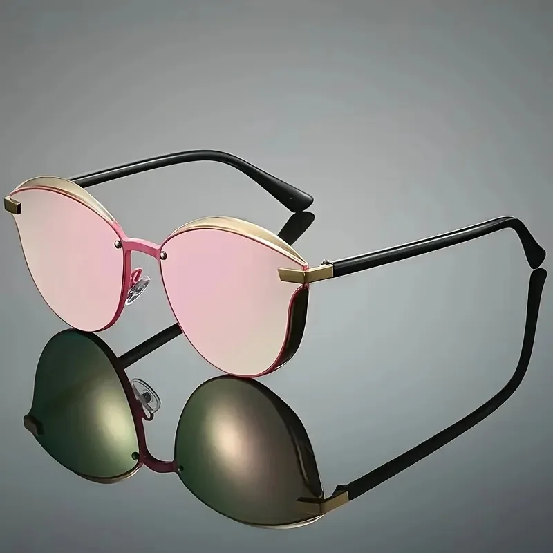 Men's and Women's Cat Eye Polarized Lenses Sunglasses Dazzling Real Sunglasses Outdoor Fashion Fishing Driving Glasses