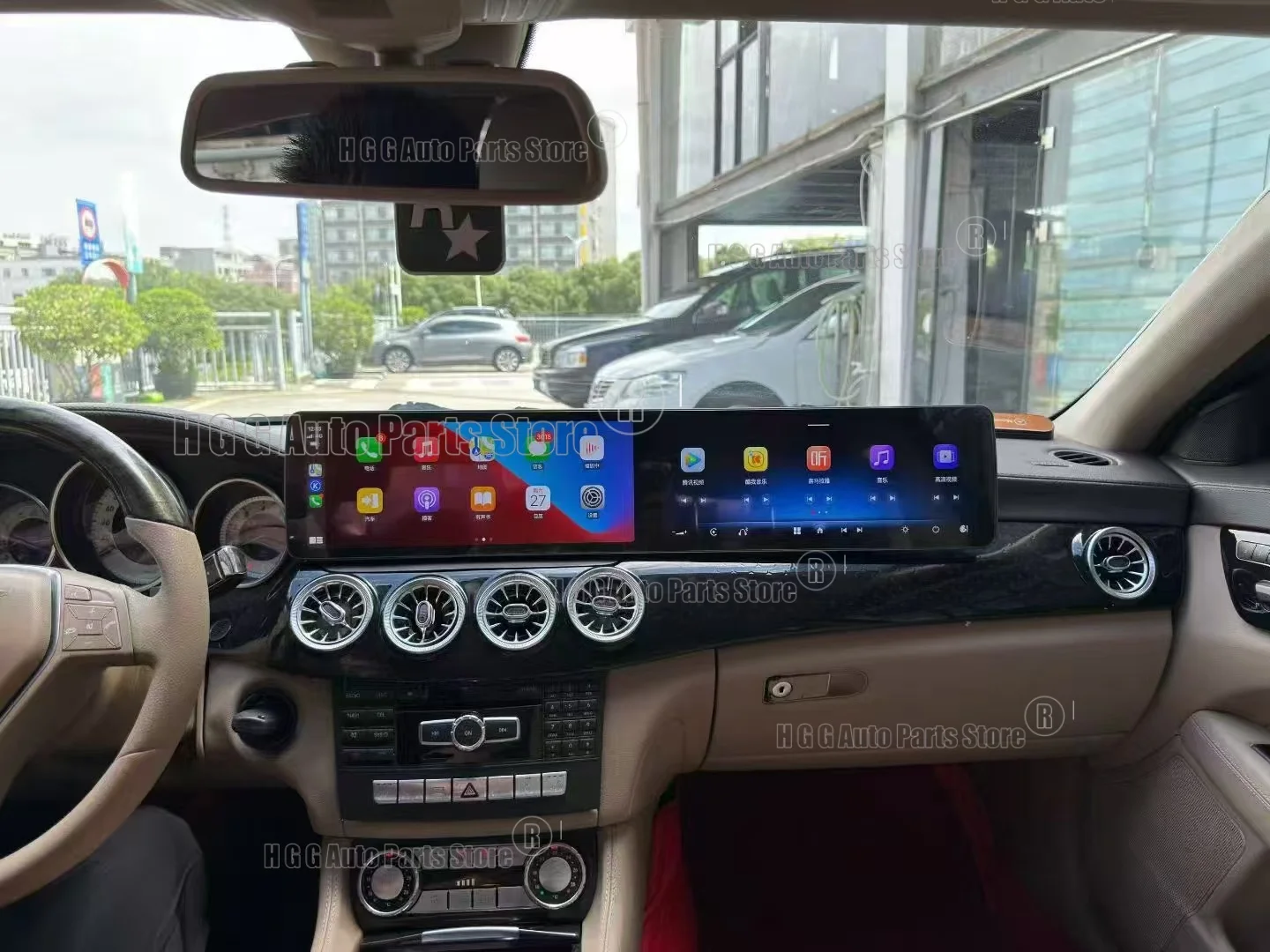 

Dual Screen Android 14 Car Radio Carplay for Mercedes Benz CLS W218 2012-2017 Multimedia Player GPS Navigation HeadUnit Bluetoot