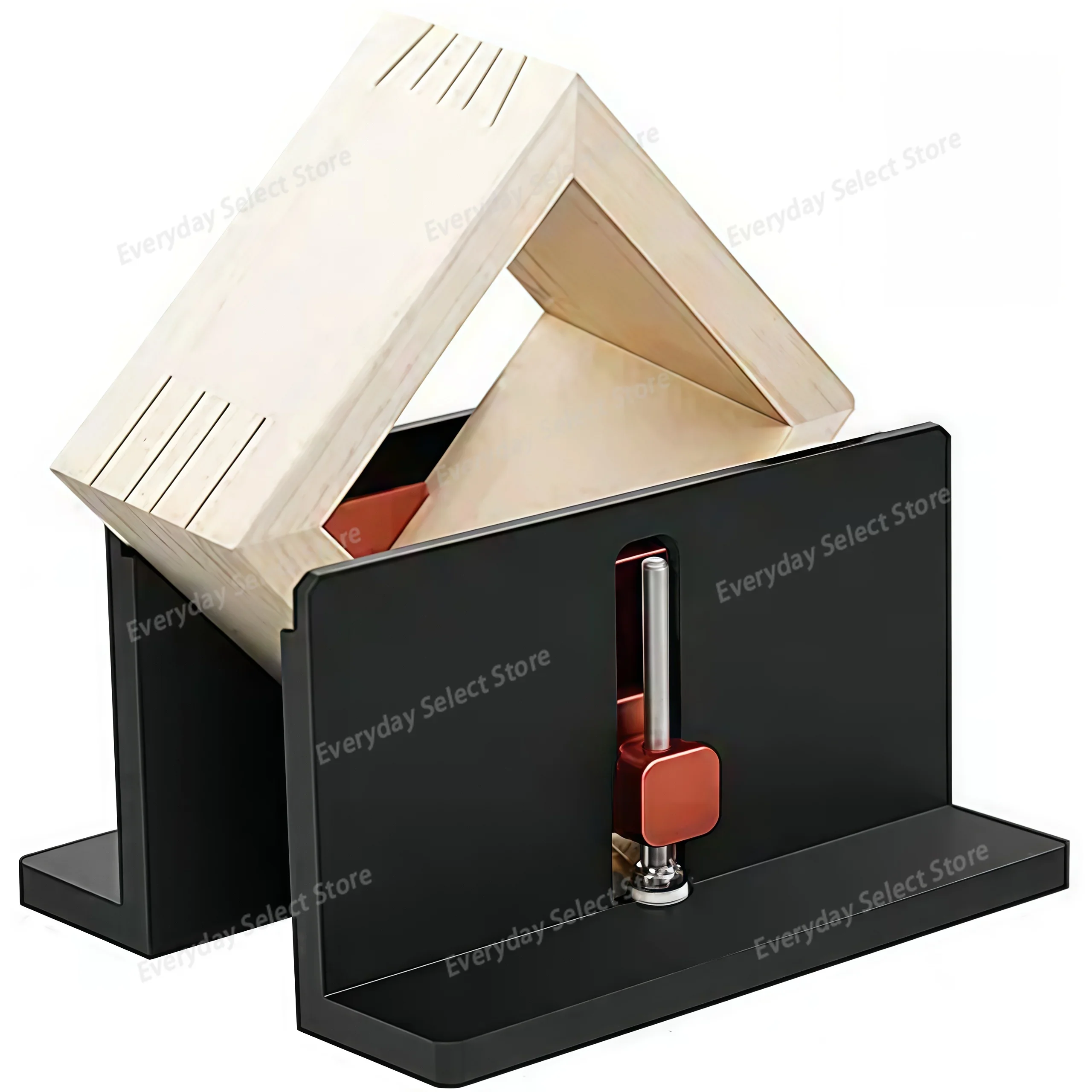2Pcs Right‑Angle Spline Jig, Adjustable Aluminum‑Alloy Woodworking Template for Furniture, Photo‑Frame & Drawer Grooving