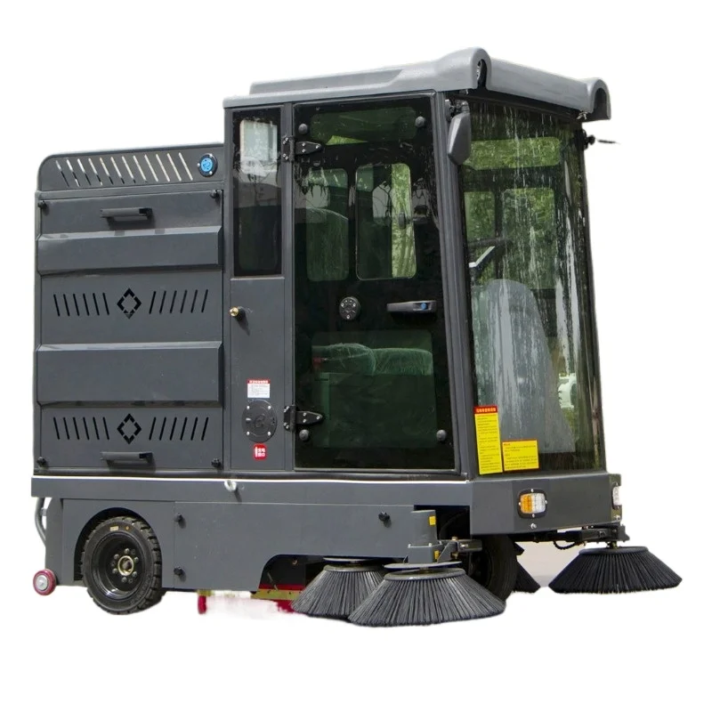 Warehouse Battery Walk Behind Floor Sweeper Industrial Floor Cleaner Sweeper