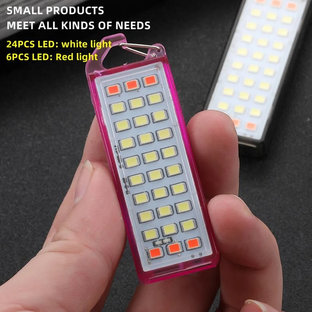 MINI LED Flashlight Rechargeable Work Light Keychain Light Camping Lamp Easy Carry Multiple Lighting Mode Hiking Emergency light