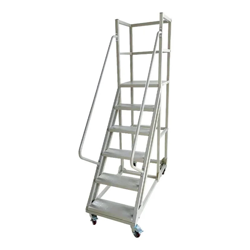 Disassembled Aluminum Movable Climbing Ladder High Tread Storage and Maintenance Equipment