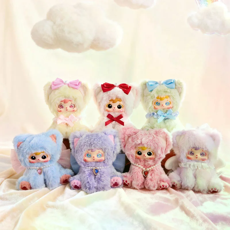 

Плюшевая игрушка-сюрприз из серии Samuel Rainbow Cat: милая виниловая кукла-брелок, коллекционные игрушки, подарки на день рождения