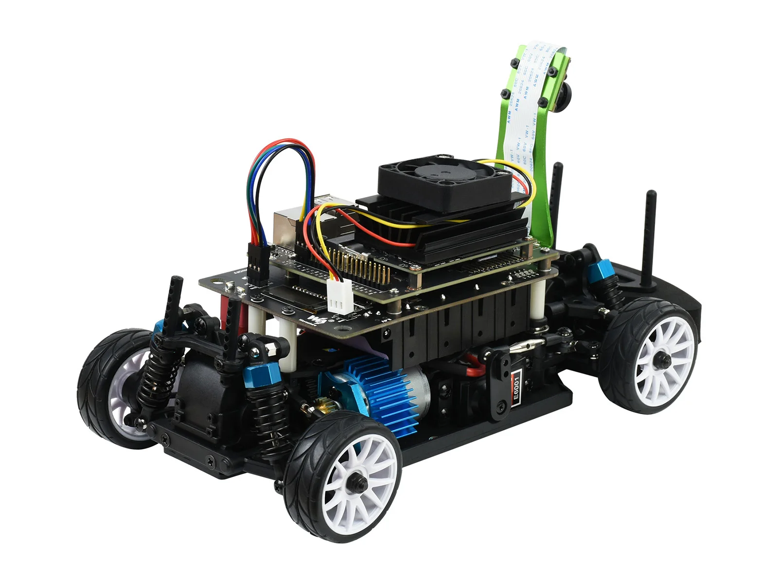 JetRacer Pro 2GB AI Kit Acce، بدون Jetson Nano، حزمة الملحقات، روبوت AI يعتمد على مجموعة المطور Jetson Nano 2GB
