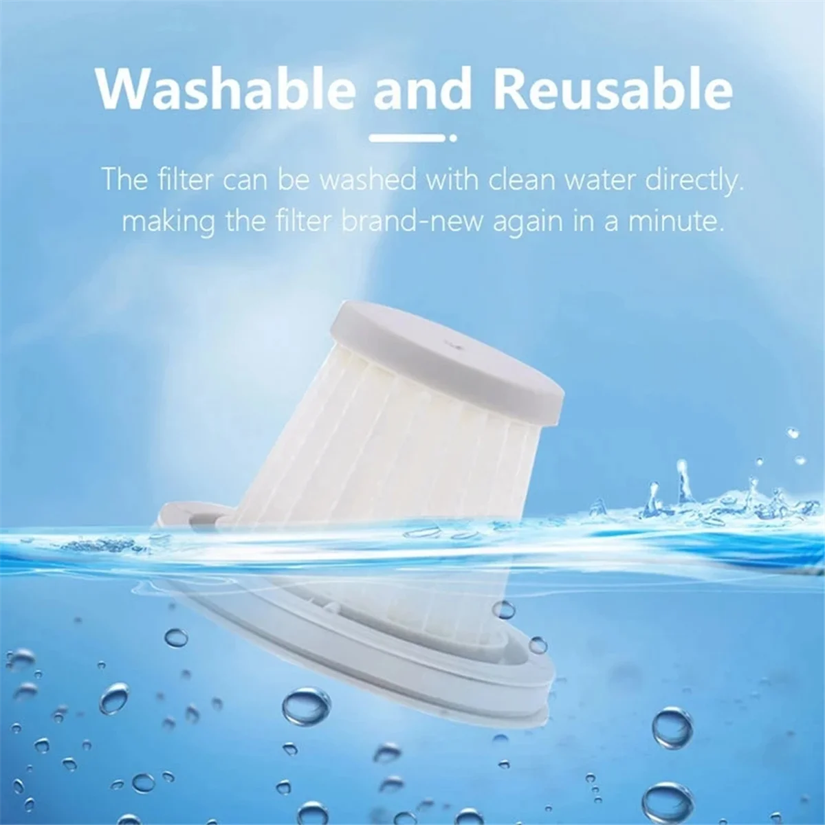 Aspirador de pó portátil Xiaomi Mijia, Peças filtrantes Hepa, Mini substituição sem fio, Peças para casa e carro, SSXCQ01XY H13